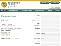 Customer Registration   Roosevelt Paper | Distributor - Converter | Fi