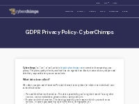 GDPR Privacy Policy