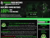 Dark Web Fixed Matches 100% - Buy Football Fixed Matches