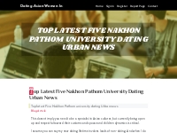 Top latest Five Nakhon Pathom university dating Urban news