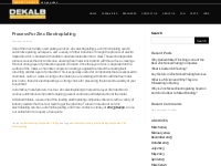 Process For Zinc Electroplating - dekalbmetal.com