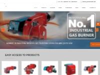 India No.1 Industrial uni/dual gas burner. Free consultation @ De Novo