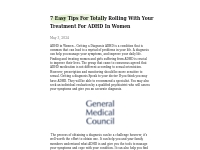 7 Easy Tips For Totally Rolling With Your Treatment For ADHD In Women 