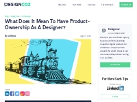 What Does It Mean To Have Product-Ownership As A Designer? - UI UX Des