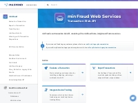 minFraud Web Services | MaxMind Developer Portal