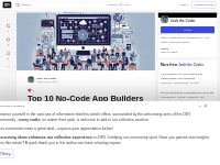 Top 10 No-Code App Builders for 2024 - DEV Community