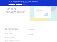 Sandbox account sign up | Cybersource Developer Center