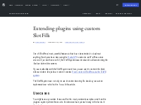Extending plugins using custom SlotFills   WordPress Developer Blog