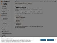 Applications · Cloudflare Zero Trust docs