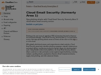 Overview · Cloudflare Area 1 Email Security docs