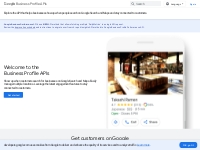 Google Business Profile APIs  |  Google for Developers