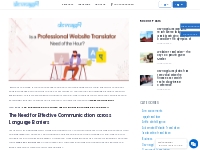 Is a Professional Website Translator Need of the Hour? - Devnagri