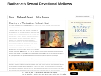 Chanting in a Way to Attract Krishna s Heart   Radhanath Swami Devotio