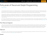 Forty years of Pascal and Delphi Programming