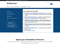 Digital.gov -- Guidance on building better digital services in governm
