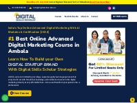 #1 Best Digital Marketing Course In Ambala With AI Training