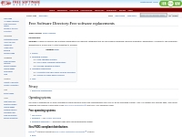 Free Software Directory:Free software replacements - Free Software Dir
