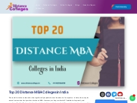  Top 20 Distance MBA Colleges in India
