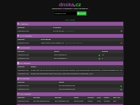 dnska.cz | Jednoduché vyhledávání DNS záznamů