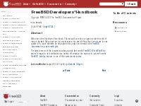 FreeBSD Developers' Handbook | FreeBSD Documentation Portal