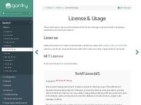 License & Usage | Gantry Documentation