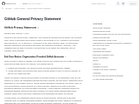 GitHub General Privacy Statement - GitHub Docs