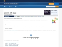 Joomla info page - Joomla! Documentation