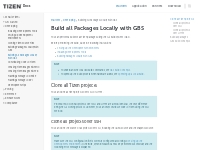 Build all Packages Locally with GBS | Tizen Docs