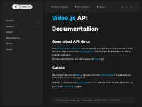 Video.js API docs