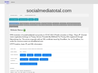 socialmediatotal.com Ownership Information and DNS Records