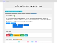 whitebookmarks.com Ownership Information and DNS Records