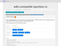 wiki.competitii-sportive.ro Ownership Information and DNS Records