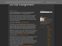 Do My Assignment:  BEST TEN BENEFITS OF GETTING ASSIGNMENT HELP FOR ST