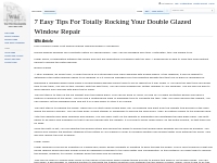 7 Easy Tips For Totally Rocking Your Double Glazed Window Repair