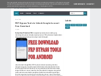 FRP Bypass Tools to Unlock Google Account Free Download - Situs Berbag