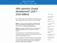 Who sponsors Drupal development? (2017-2018 edition) | Dries Buytaert