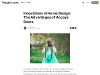 Innovations in Home Design: The Advantages of Accoya Doors