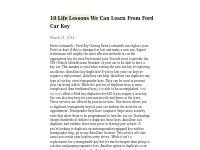 10 Life Lessons We Can Learn From Ford Car Key   drivercobweb4