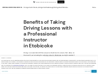 Benefits of Taking Driving Lessons with a Professional Instructor in E