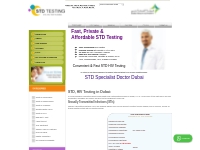 STD Testing Dubai: HIV 249AED Herpes, Hepatitis testing CosmoCare Medi