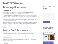 Bootstrap Form Input