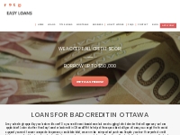 Bad Credit Loans in Ottawa | Easy Loans Ottawa