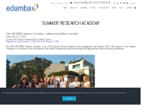   	EDAMBA Summer Research Academy 2024