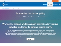 Advocating for better policy - European Digital Rights (EDRi)