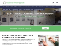 Electrical Contractor in Chennai