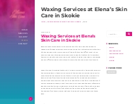 Blog - Elena Skin Care