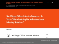 San Diego Office Interior Movers   Is Your Office Looking For A Profes