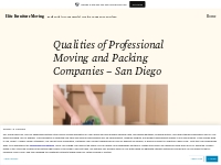 Qualities of Professional Moving and Packing Companies   San Diego   E