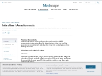 Intestinal Anastomosis: Practice Essentials, Background, Indications