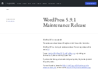 WordPress 5.9.1 Maintenance Release   WordPress.org English (UK)